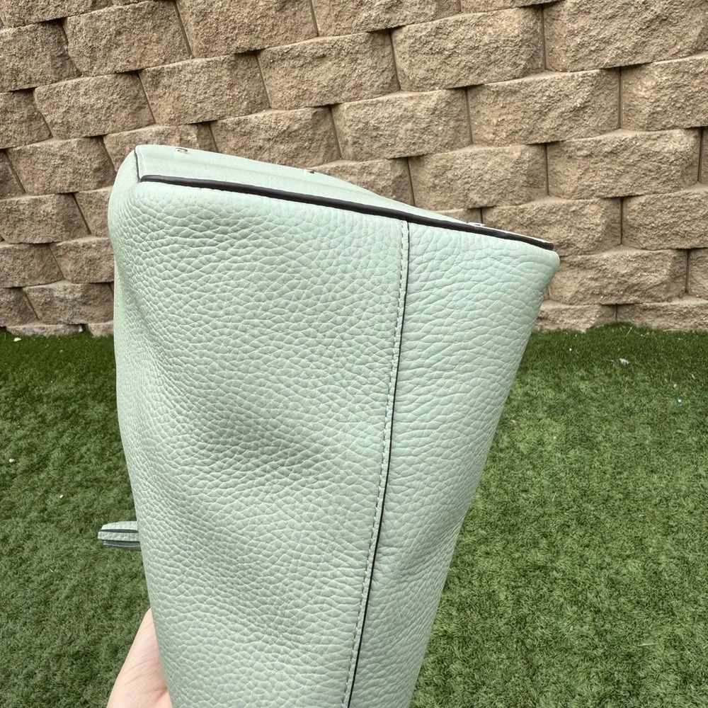 Kate Spade medium mint pebbled leather zip tote NWT - Picture 7 of 15